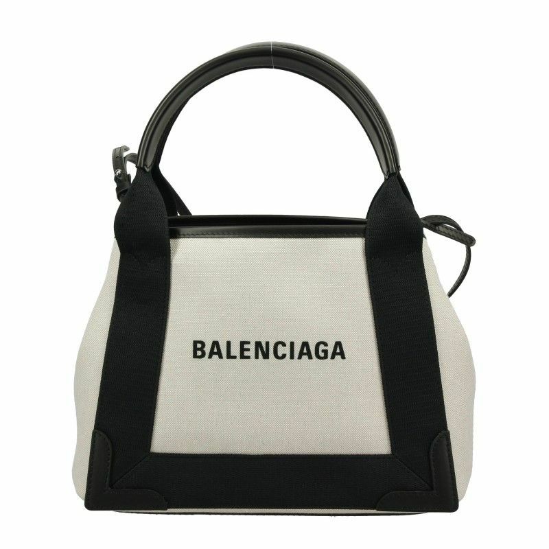 バレンシアガ BALENCIAGA トートバッグ レディース ホワイト 390346 2HH3N 9260 NATURAL/BLACK