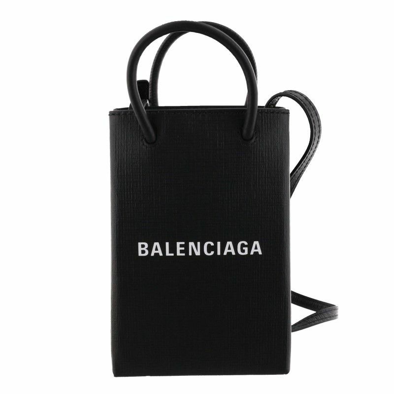 BALENCIAGA バレンシアガ ショルダーバッグ ミニショッピングバッグ ブラック 593826 0AI2N 1000 | GINZA  LoveLove（ラブラブ）