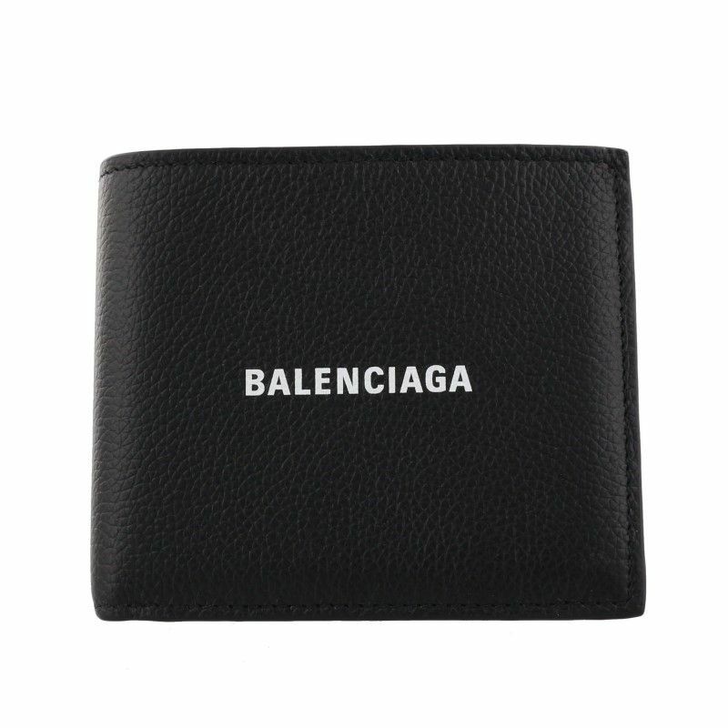BALENCIAGA バレンシアガ 二つ折り財布 メンズ CASH ブラック 594315
