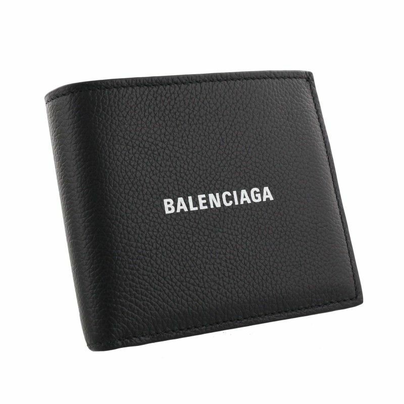 BALENCIAGA バレンシアガ 二つ折り財布 メンズ CASH ブラック 594315 ...
