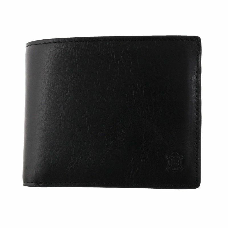超美品未使用【BELLIES YORK 】二つ折り財布 黒