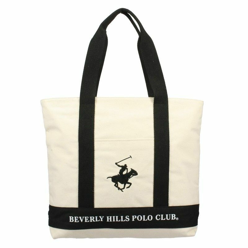 ビバリーヒルズ ポロクラブ BEVERLY HILLS POLO CLUB トートバッグ レディース アイボリー BHC003 IV/BK/BK