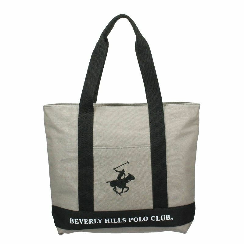 ビバリーヒルズ ポロクラブ BEVERLY HILLS POLO CLUB トートバッグ レディース グレー BHC003 GR/BK/BK