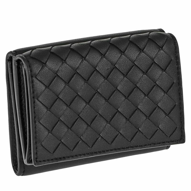 BOTTEGA VENETA ボッテガヴェネタ 三つ折り財布 メンズ イントレチャート ブラック 515385 VO0B2 8885