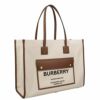 バーバリー BURBERRY トートバッグ レディース ツートン フレヤ ブラウン 8044129 NATURAL TAN