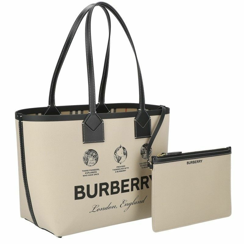 バーバリー BURBERRY トートバッグ レディース ポーチ付き ベージュ 
