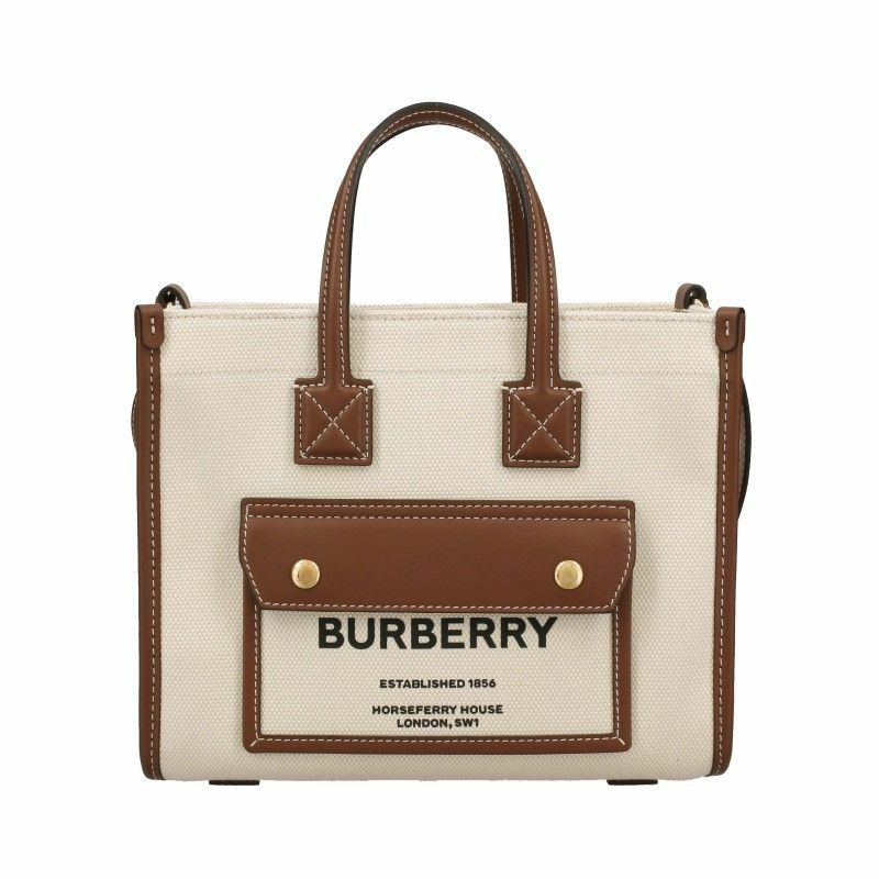 BURBERRY バーバリー ショルダーバッグ レディース フレヤ トート ミニ ブラウン 8044143