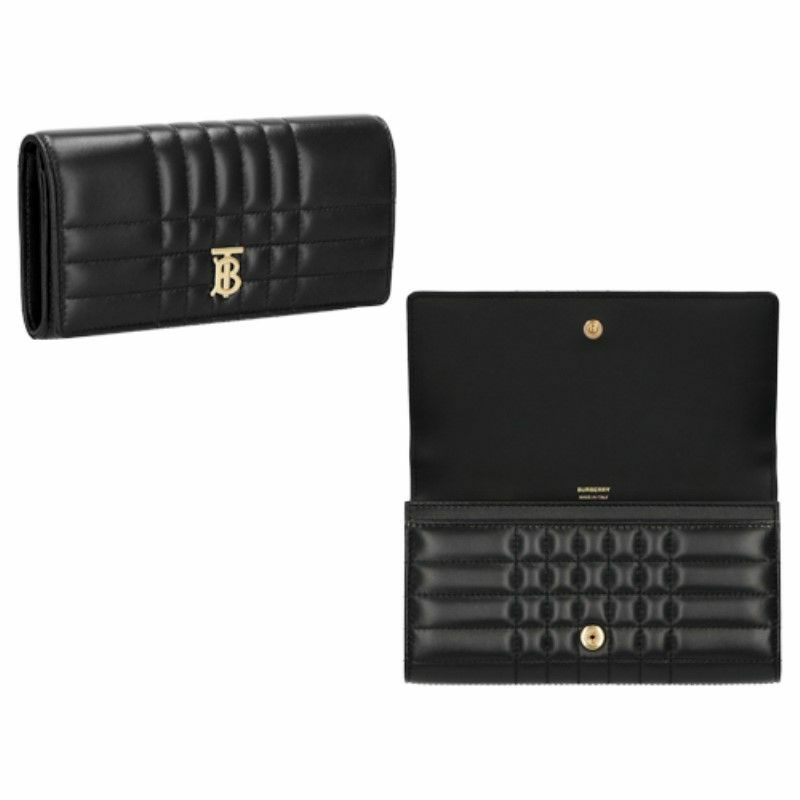 BURBERRY バーバリー 長財布 レディース ローラ ブラック 8062339 BLACK LIGHT GOLD