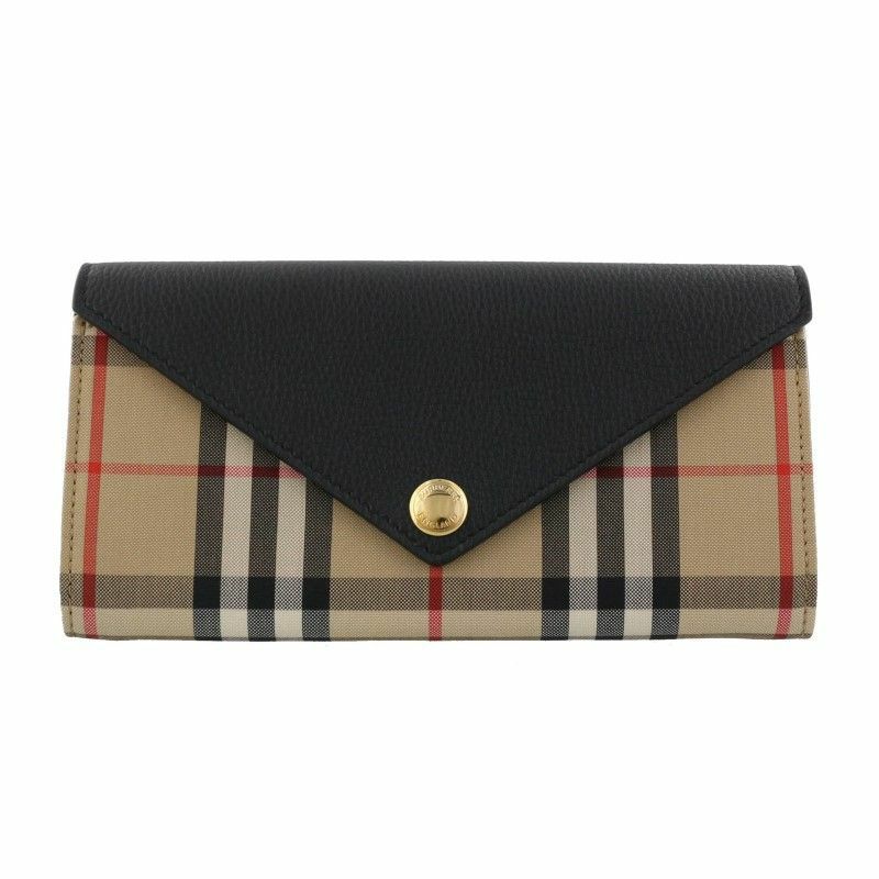 バーバリー BURBERRY 長財布 レディース ブラック 8026108 BLACK