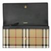 バーバリー BURBERRY 長財布 レディース ブラック 8057972 A.BEIGE/BLACK