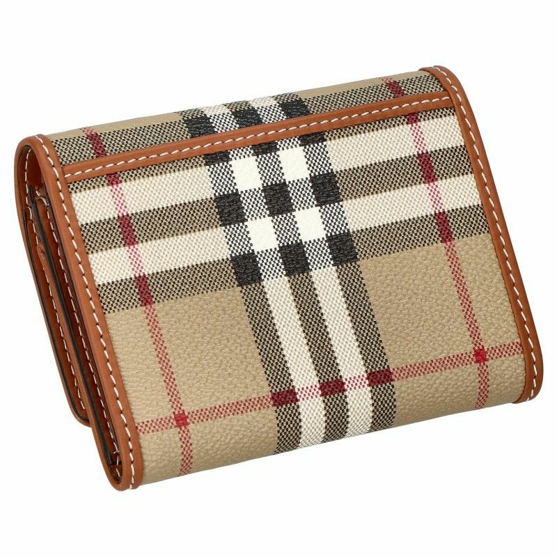 BURBERRY バーバリー 三つ折り財布 レディース チェック ベージュ