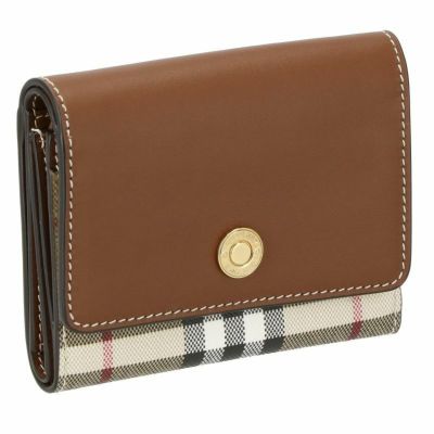 バーバリー BURBERRY 三つ折り財布 レディース ブラウン 8057977