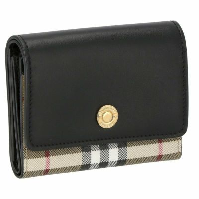 BURBERRY バーバリー 二つ折り財布 レディース チェック ベージュ