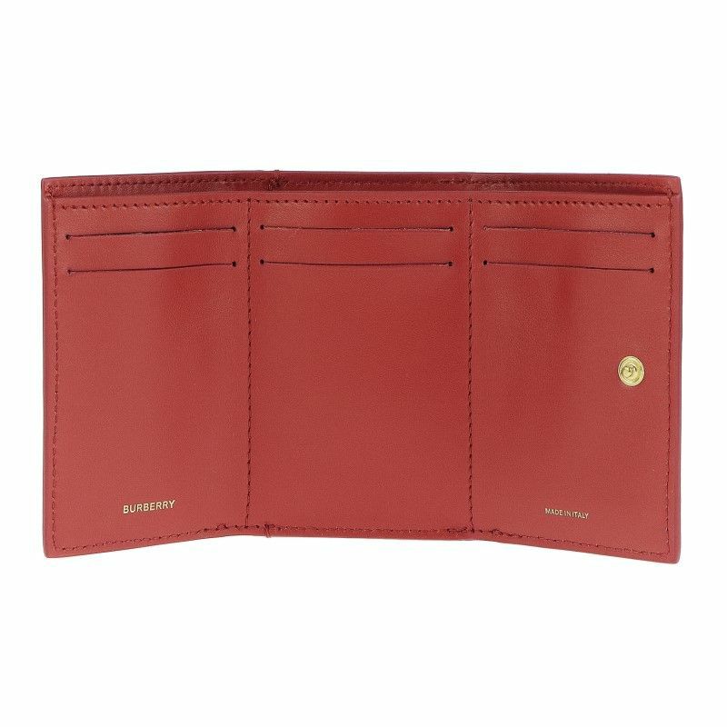 バーバリー BURBERRY 三つ折り財布 レディース レッド 8018960 A1460 BRIGHT RED