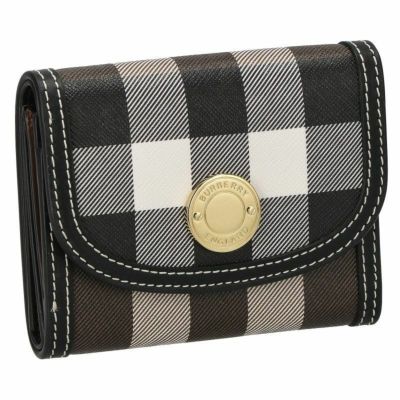 バーバリー BURBERRY 二つ折り財布 レディース ブラック 8026114 BLACK