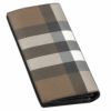 BURBERRY バーバリー 長財布 メンズ ジャイアントチェック ブラウン 8052803 DARK BIRCH BROWN