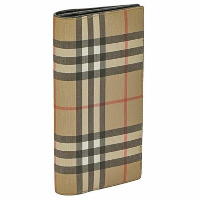 バーバリー BURBERRY 長財布 メンズ ヴィンテージチェック ベージュ