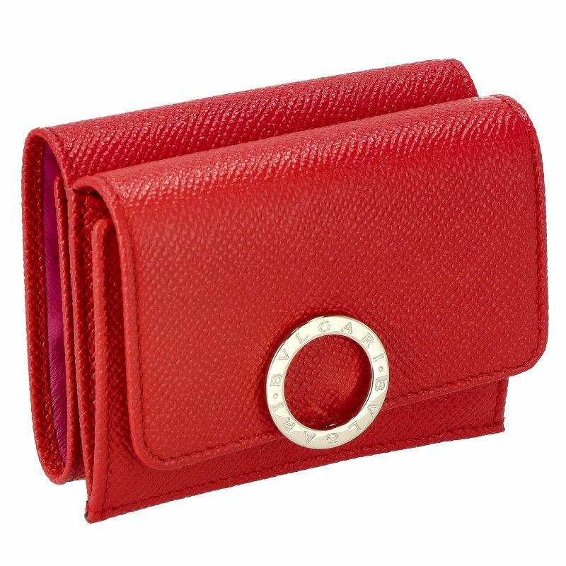 ブルガリ BVLGARI 三つ折り財布 レディース BB ブルガリ レッド 288651 