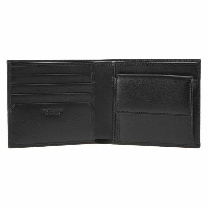 ブルガリ BVLGARI 二つ折り財布 メンズ ブラック 36964 オクト