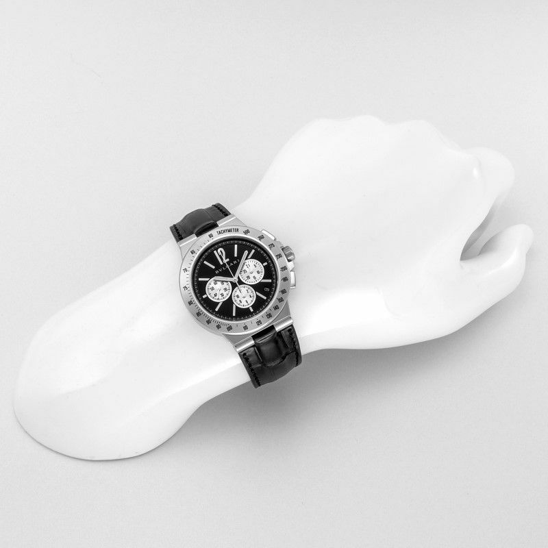 ブルガリ BVLGARI 腕時計 メンズ ディアゴノタキメトリック ブラック DG41BSLDCHTA