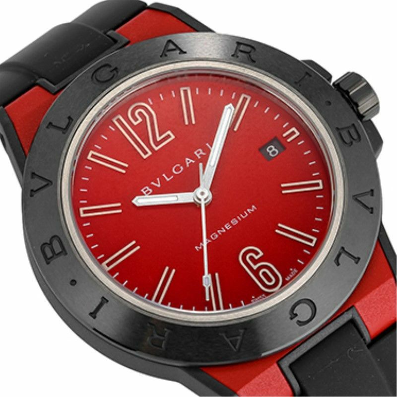 ブルガリ BVLGARI 腕時計 メンズ ディアゴノマグネシウム レッド