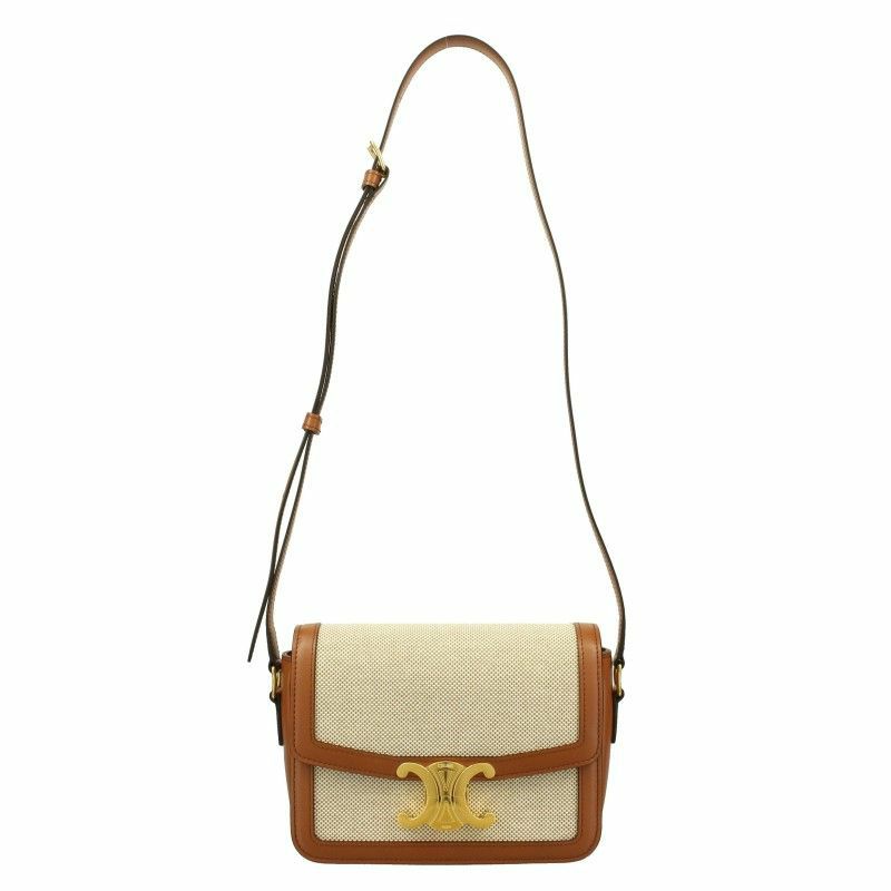 セリーヌ CELINE ショルダーバッグ レディース ホワイト 188882BGL 04LV TAN/WHITE