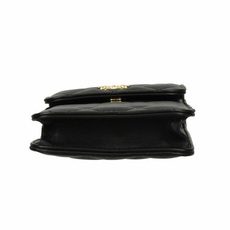シャネル スマホショルダー レディース ブラック CHANEL AP3415
