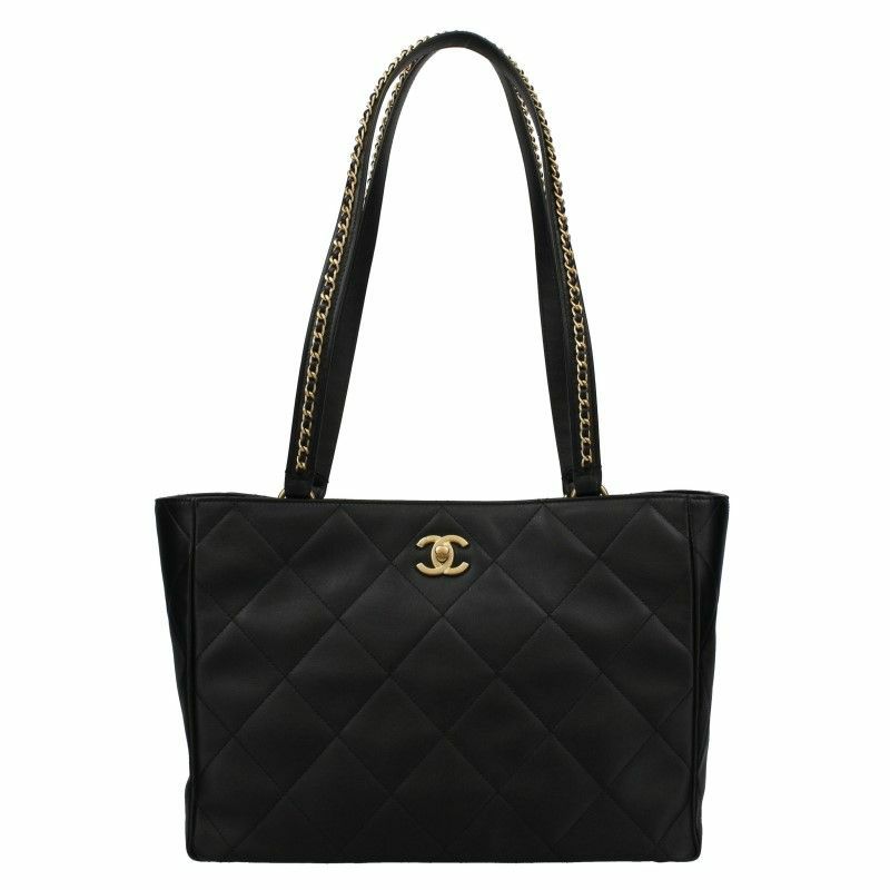 シャネル CHANEL トートバッグ レディース ブラック AS3537 B08867 