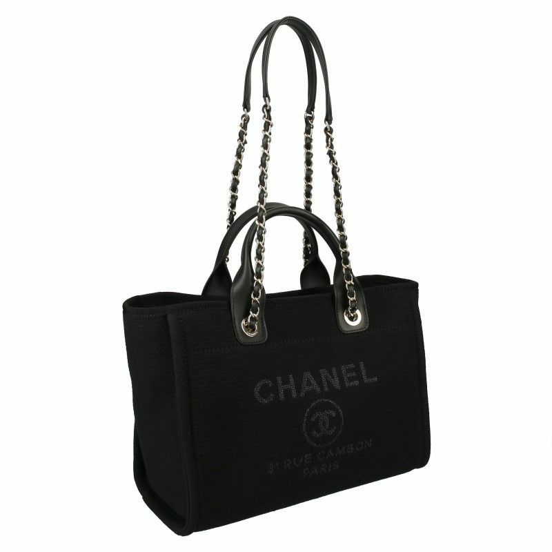 CHANEL トートバッグ レディース ドーヴィル ブラック AS3257 B07300 ...