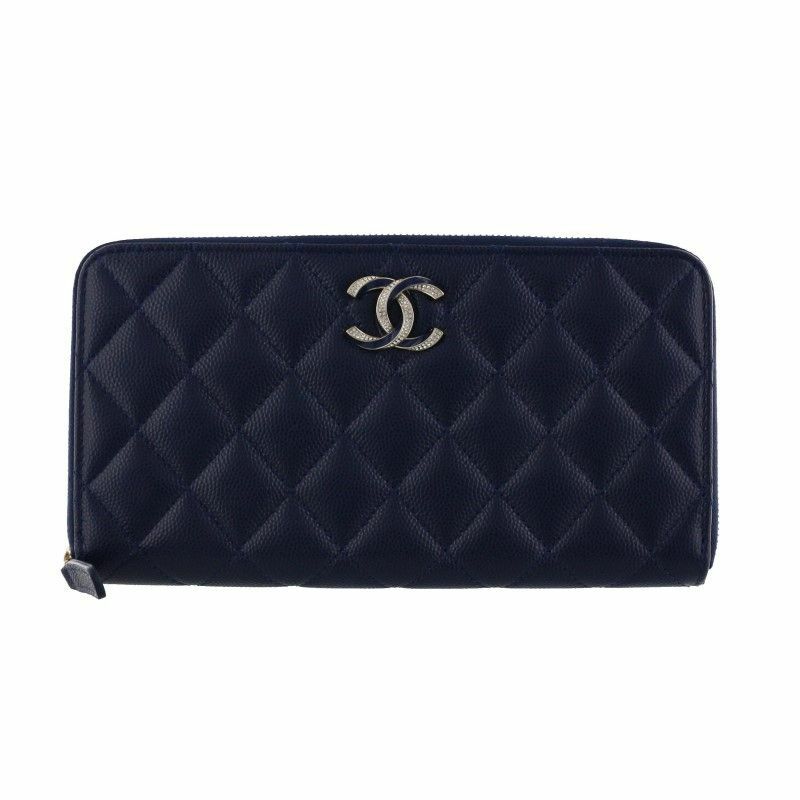 シャネル CHANEL 長財布 ラウンドファスナー レディース ネイビー AP3337 B10738 NN270 NAVY | GINZA  LoveLove（ラブラブ）