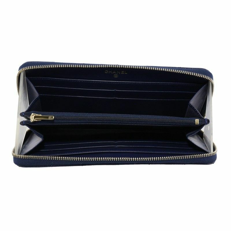 シャネル CHANEL 長財布 ラウンドファスナー レディース ネイビー AP3337 B10738 NN270 NAVY | GINZA  LoveLove（ラブラブ）