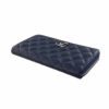 シャネル CHANEL 長財布 ラウンドファスナー レディース ネイビー AP3337 B10738 NN270 NAVY