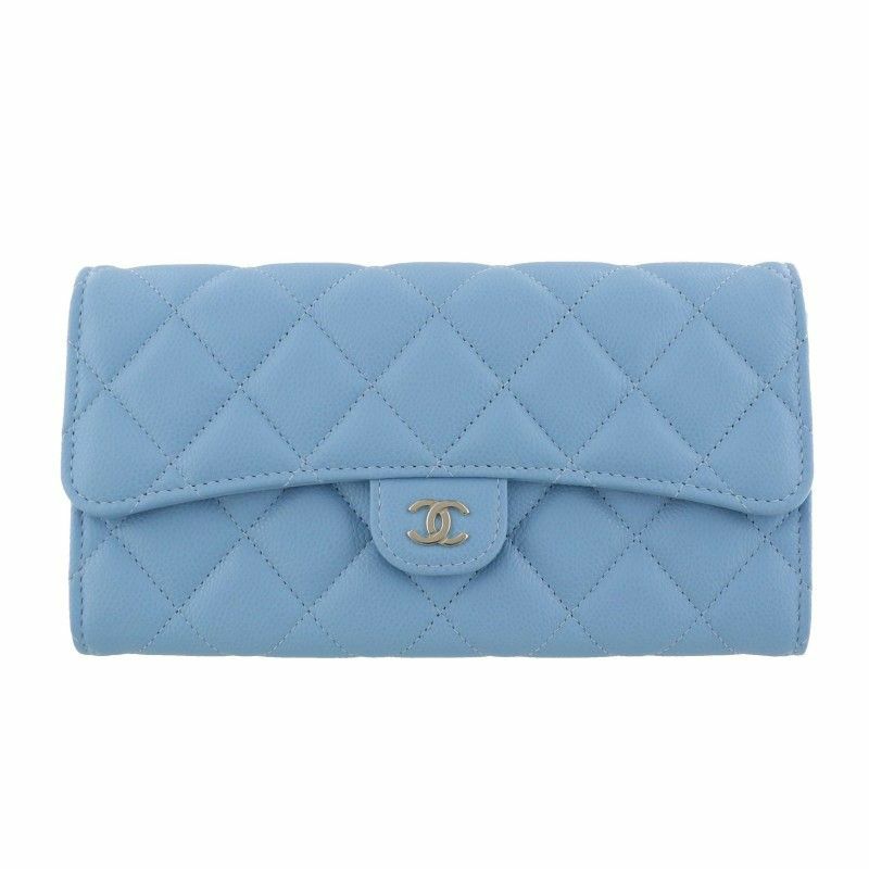 シャネル CHANEL 長財布 レディース ブルー AP0241 B10583 NO195 LIGHT 