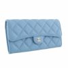 シャネル CHANEL 長財布 レディース ブルー AP0241 B10583 NO195 LIGHT BLEU ココマーク