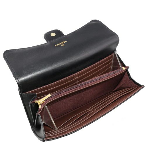 シャネル CHANEL 長財布 レディース マトラッセ ブラック AP0241 Y01295 C3906 ブラック