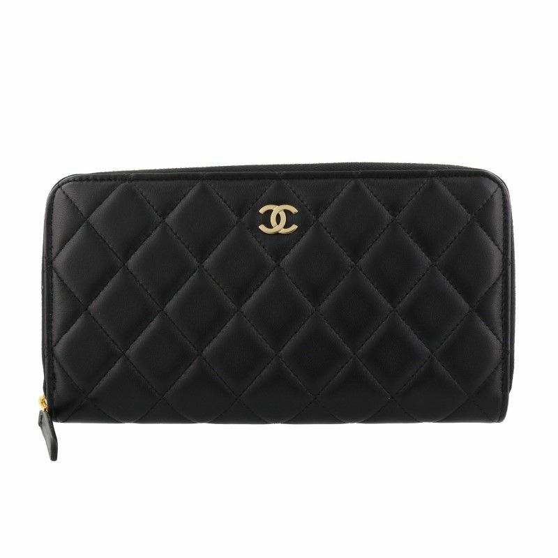 シャネル CHANEL 長財布 レディース マトラッセ ブラック AP0242