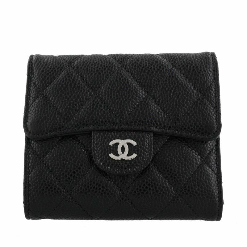 シャネル CHANEL 三つ折り財布 マトラッセ ブラック AAP0231 Y01588 C3906