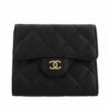 シャネル CHANEL 三つ折り財布 マトラッセ ブラック AP0231 Y01864 C3906