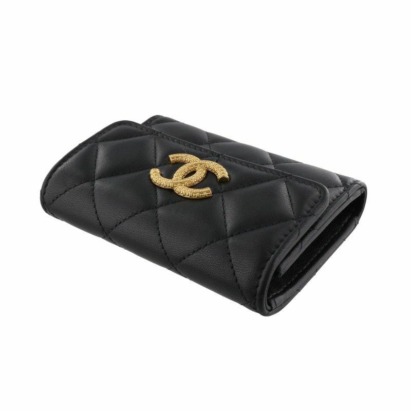 コンパクトながら抜群の収納力♪【CHANEL】カードケース 7ポケット付きで収納力バツグン☆2色】シャネル カードケース