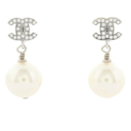 シャネル CHANEL ピアス レディース CCマーク ココマーク シルバー 