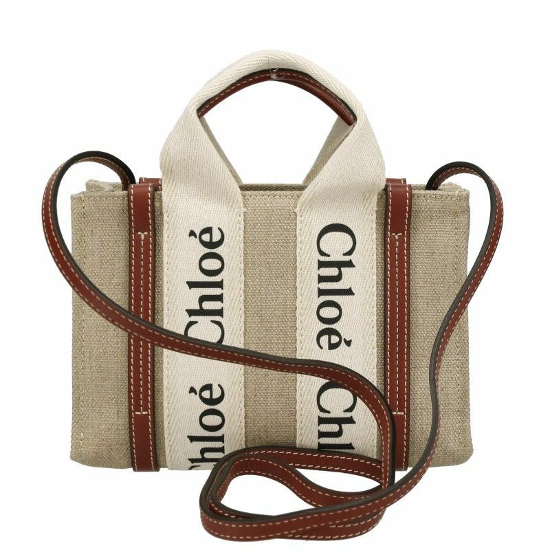 クロエ Chloe ハンドバッグ レディース WOODY ベージュ