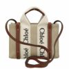 クロエ Chloe ハンドバッグ レディース WOODY ベージュ CHC22AP237 I26 90U WHITE BROWN