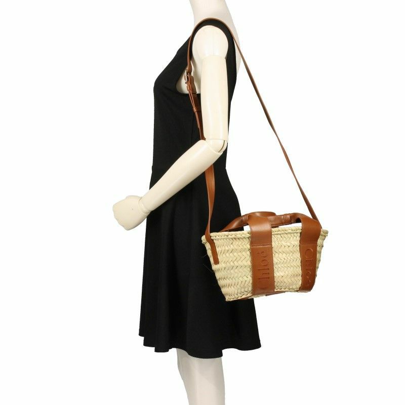 クロエ Chloe ハンドバッグ レディース センス ラフィア ブラウン CHC23SS304 247 CARAMEL