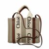 クロエ Chloe トートバッグ レディース WOODY ブラウン CHC22AS397I26 90U WHITE BROWN