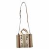 クロエ Chloe トートバッグ レディース WOODY ブラウン CHC22AS397I26 90U WHITE BROWN