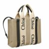 クロエ Chloe トートバッグ レディース WOODY ブルー CHC22AS397I26 91J WHITE/BLUE