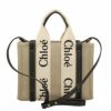 クロエ Chloe トートバッグ レディース WOODY ブルー CHC22AS397I26 91J WHITE/BLUE