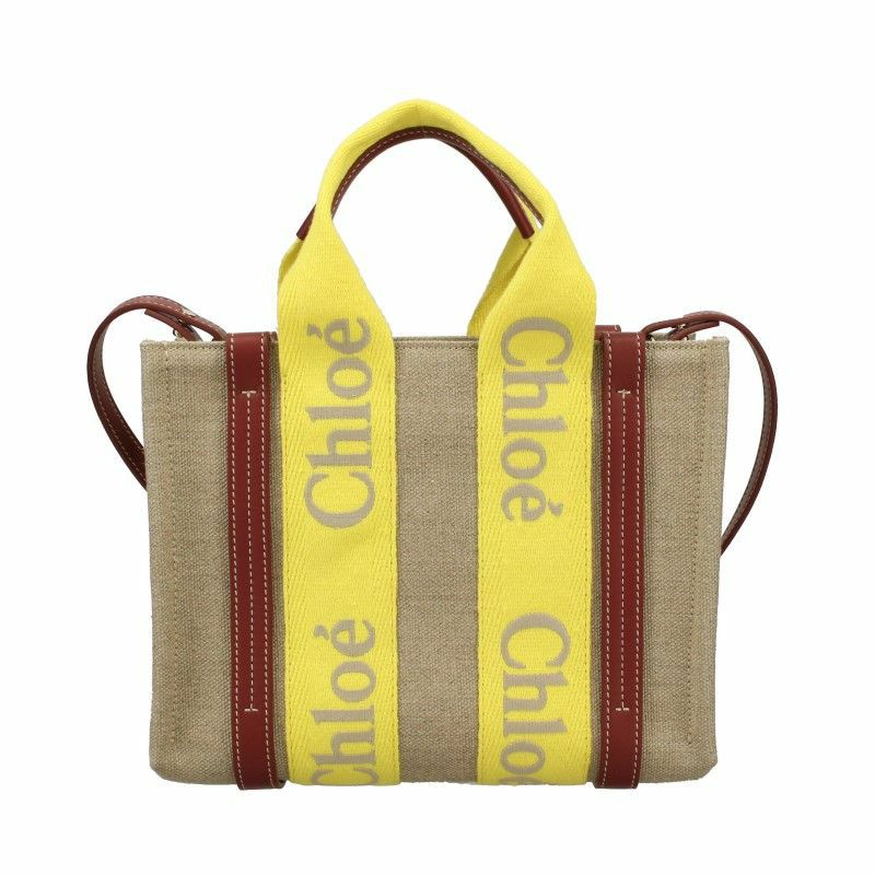 クロエ Chloe ショルダーバッグ レディース ウッディ ロゴ イエロー