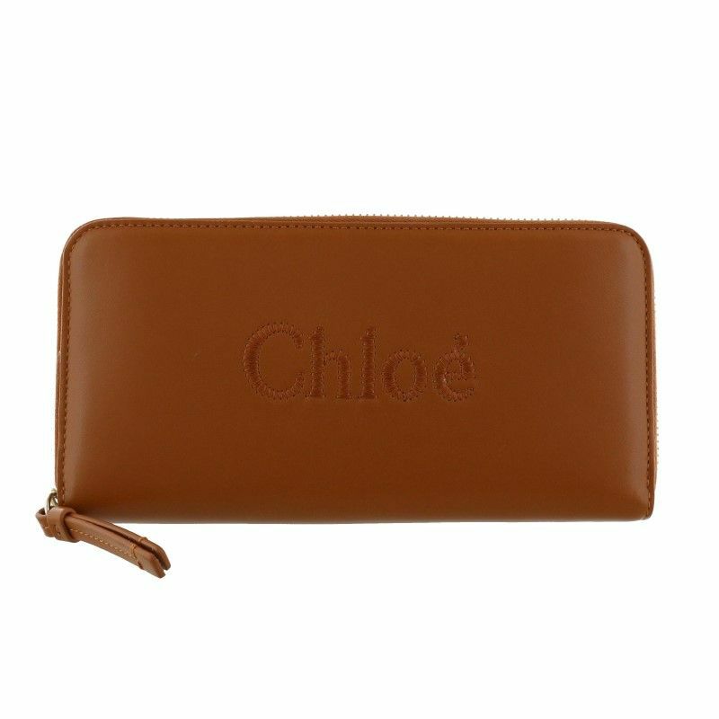 クロエ Chloe 長財布 ラウンドファスナー レディース ブラウン 