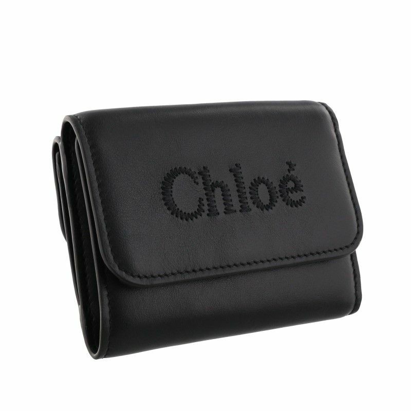 クロエ Chloe 三つ折り財布 ミニ財布 レディース ブラック CHC23AP874 I10 001 BLACK